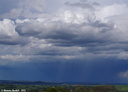Arrière de l'orage. Photo prise sur les hauteurs d'Arhansus à 18h11.
