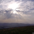 Altocumulus avec le soleil. Photo prise sur les hauteurs d'Arhansus à 19h23