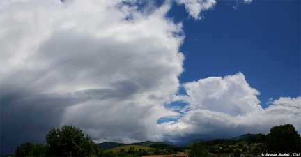 Cumulonimbus en juin 2008. Depuis Ispoure (64)