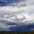 Les averses donneront naissance à un orage se dirigeant vers le Nord-Est. Voici l'arrière de l'orage. Photo prise sur les hauteurs d'Arhansus à 18h04