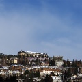  Zoom sur les hauteurs de Font-Romeu et son imposant Grand Hotel. Photo 14.01.13