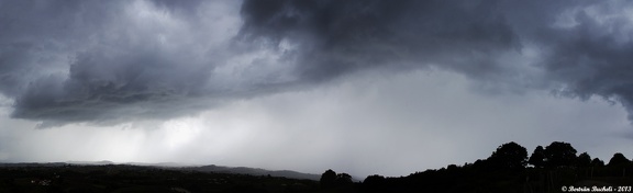 Panorama de la structure orageuse avec Arcus.