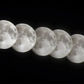 Lune entre 00h55 et 01h02 du matin. Photo du 22 Juin 2013