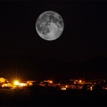 Photo-Montage de la "Super Lune" au-dessus de Gamarthe.