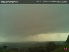 L'orage vue de la webcam d'Urt
