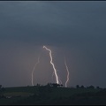 20h47 - L'orage progresse vers Dax avec une activité éléectrique modérée